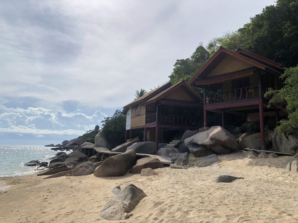 Bungalows at Aow June Juea Beach in Koh Tao