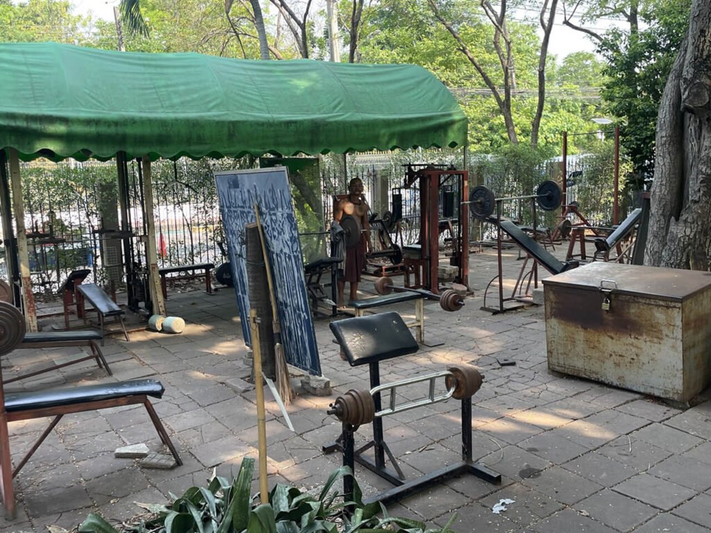Outdoor gym at Chatuchak Park