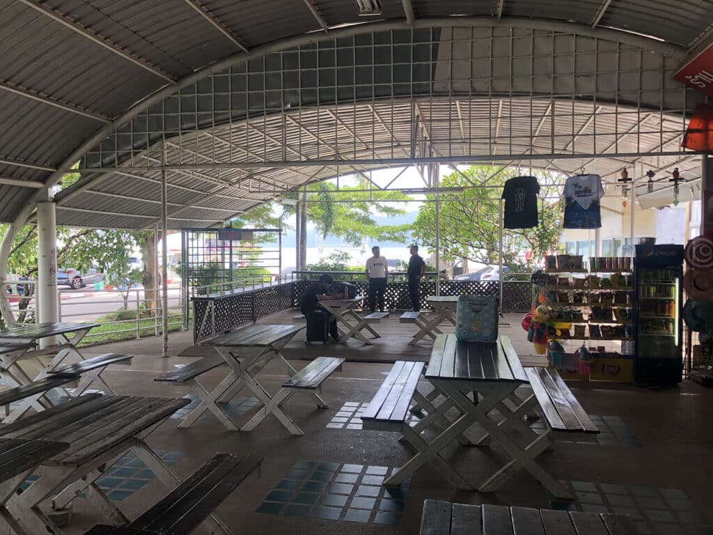 Cafe at Koh Chang Ferry