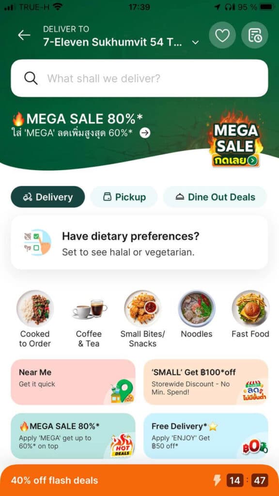 Grab taxi app