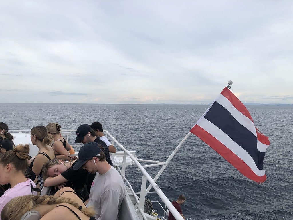 View from the Upper Deck of the Lomprayah Boat to Koh Tao