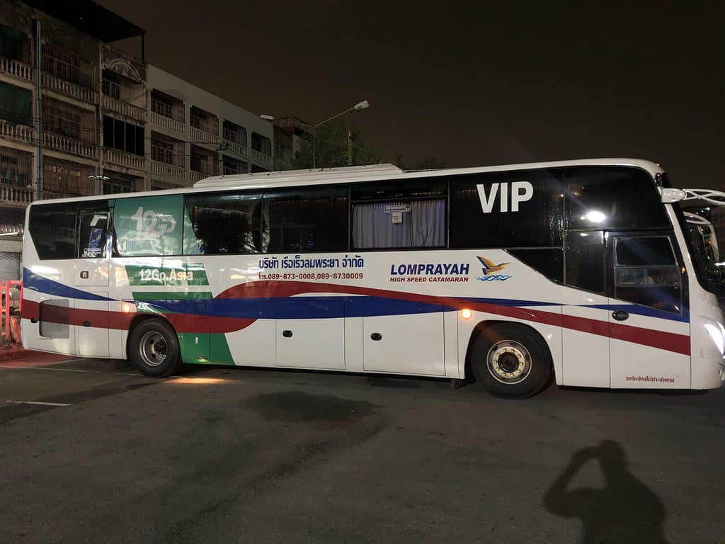 Lomprayah VIP Bus from Bangkok to Koh Tao