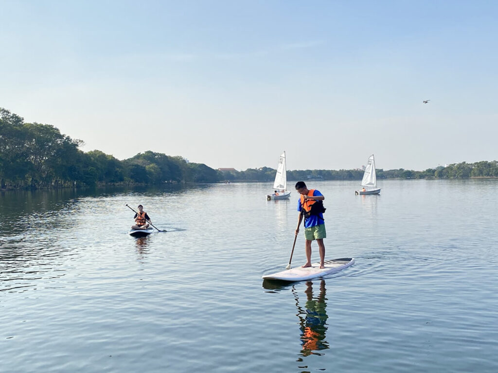 Water activities at Nong Bon Lake Park