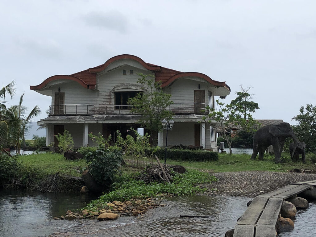 Well-preserved house at the abandoned Grand Lagoona Resort in Koh Chang