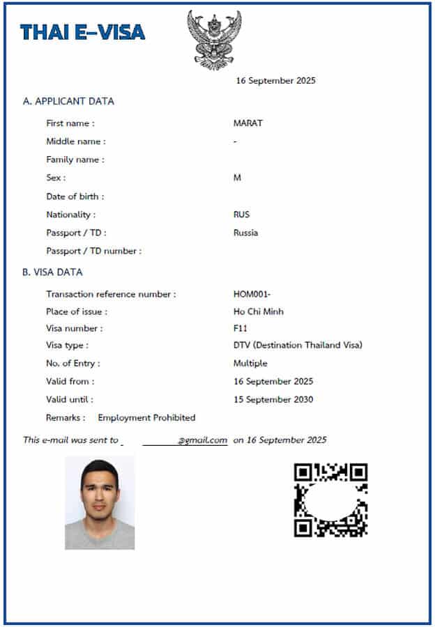 How DTV Visa looks like