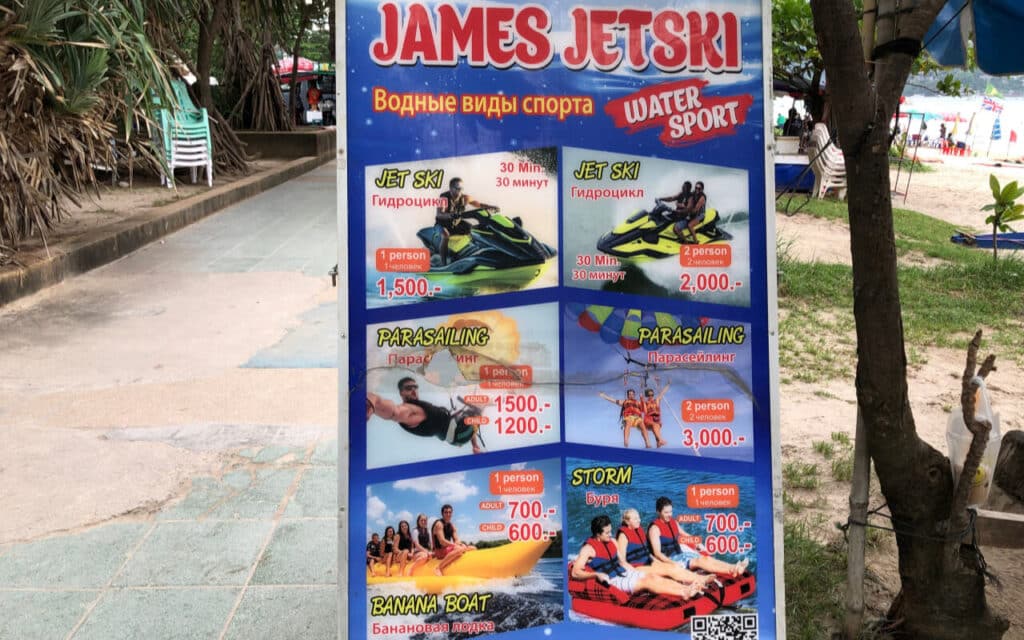 Activities on Patong Beach