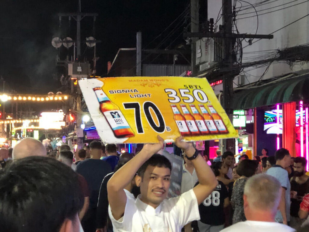 Beer price on Bangla Road