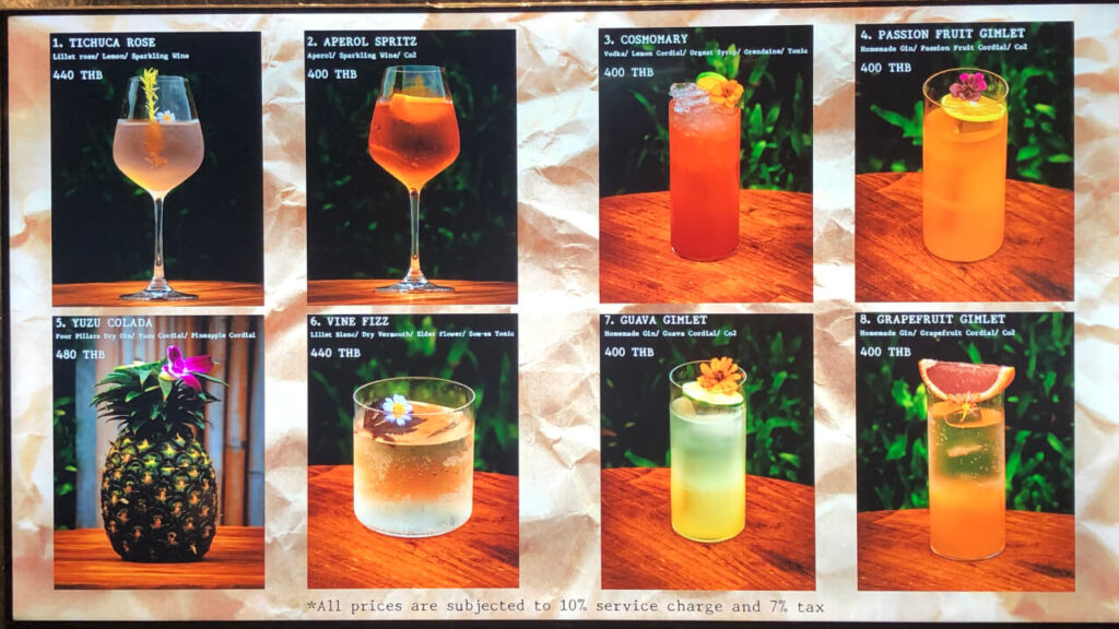 Cocktails in Thailand