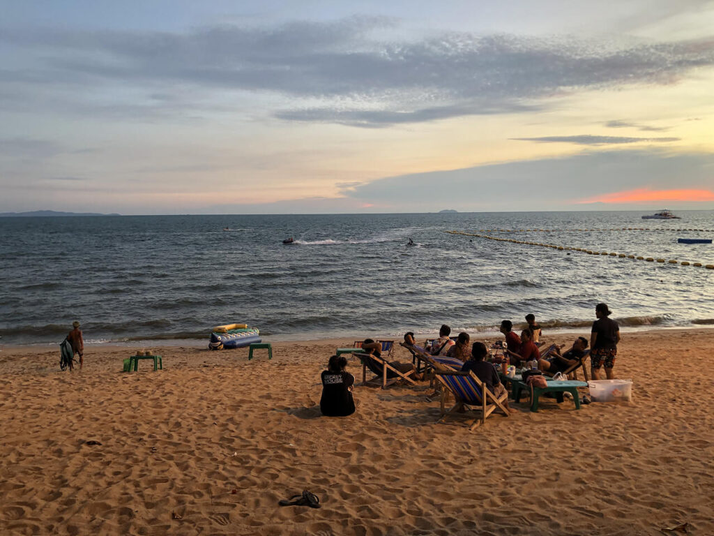 Sunset at Jomtien Beach