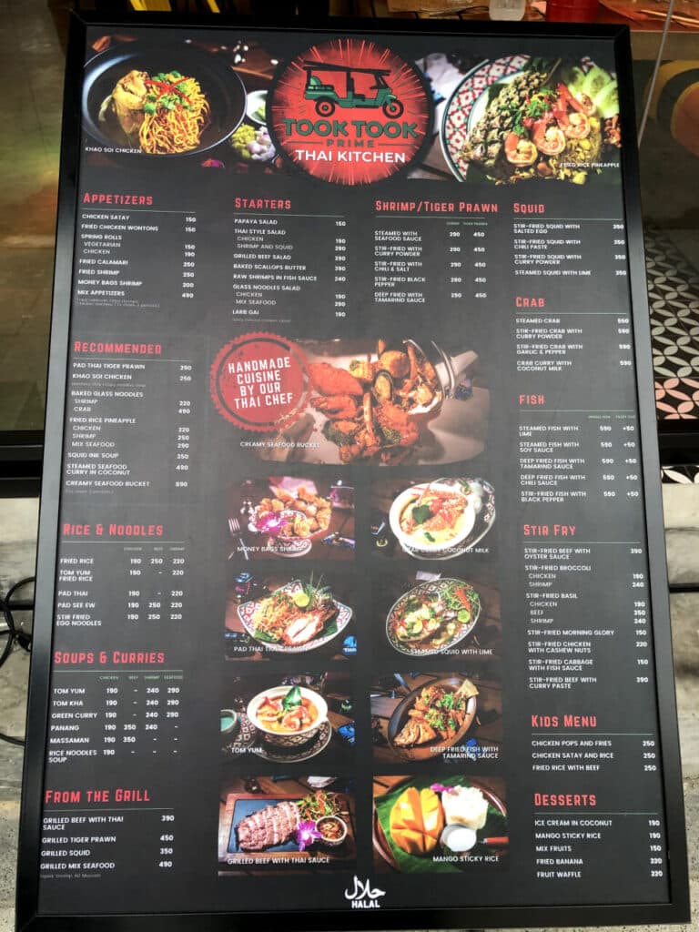 Expensive food on Patong