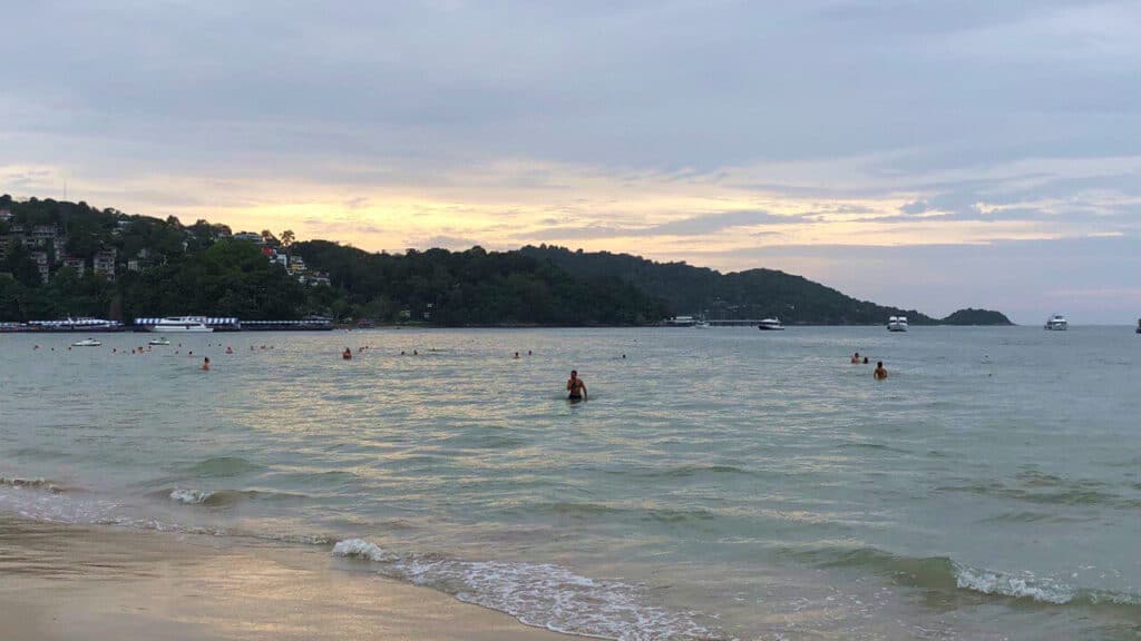 Entering the Water at Patong Beach
