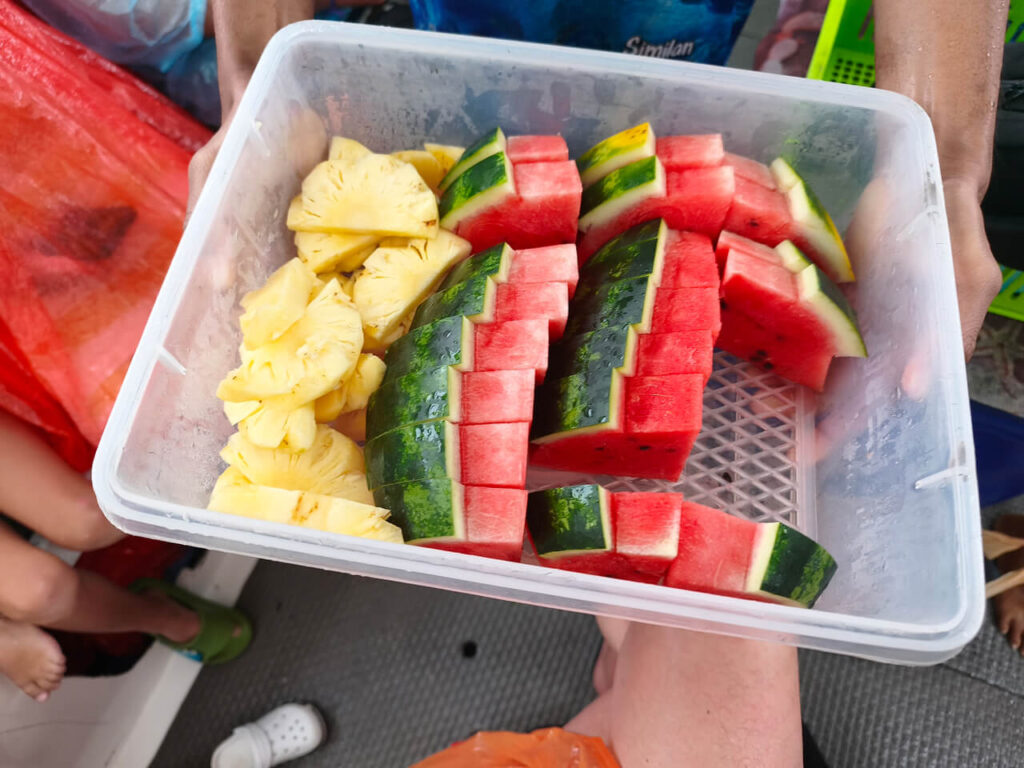 Snacks during James Bond Tour