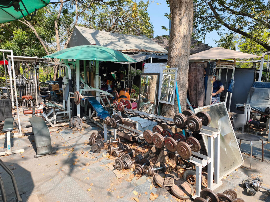 Outdoor gym in Chatuchak Park