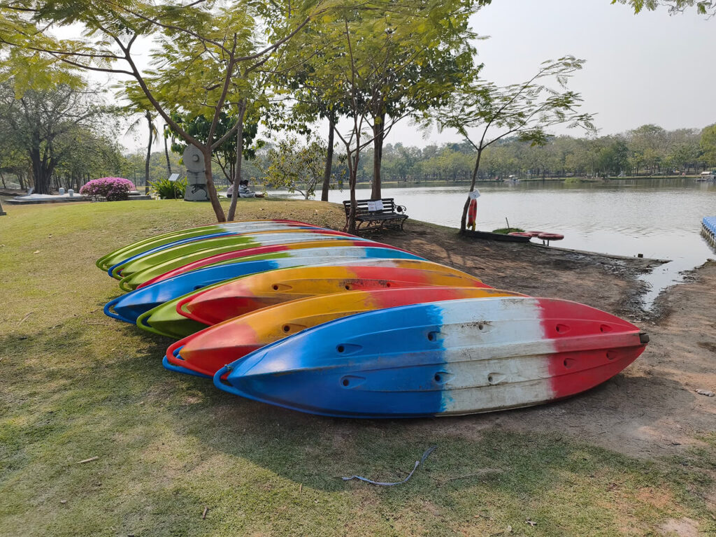 Kayaks at Rot Fai Park