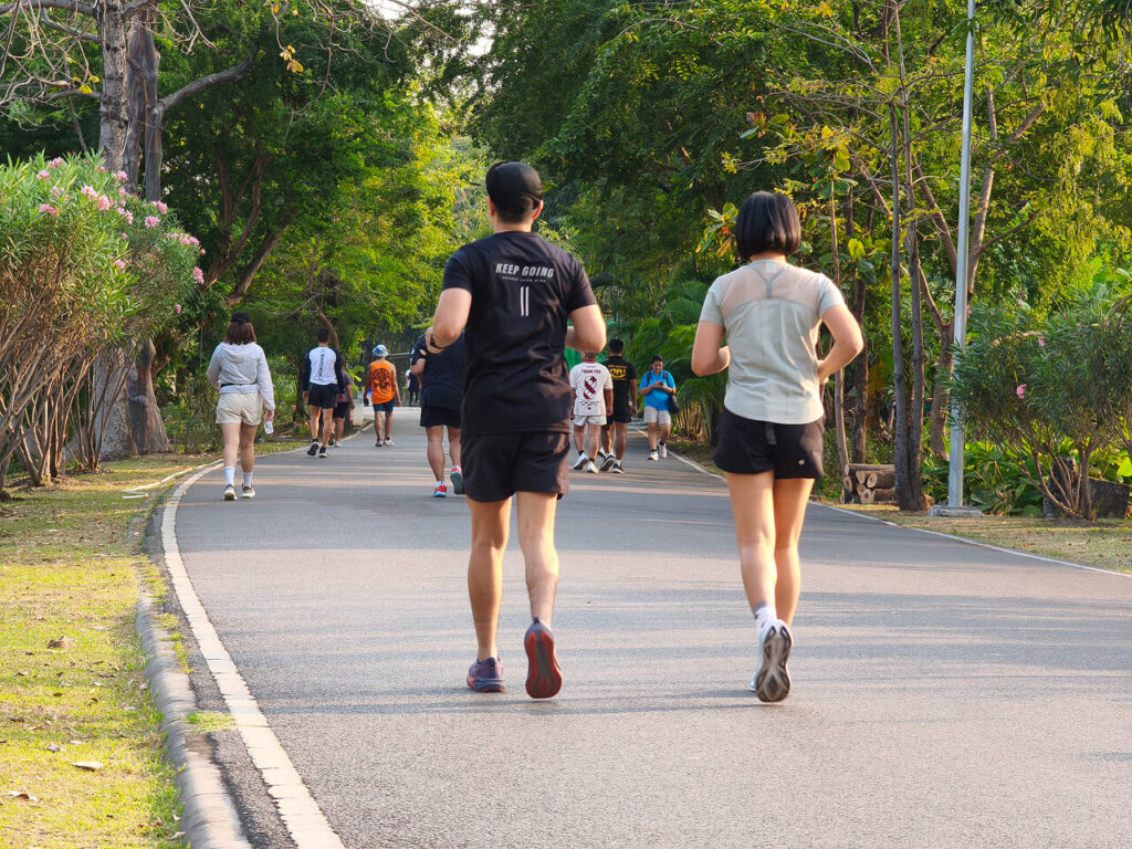 Jogging at Rot Fai Park