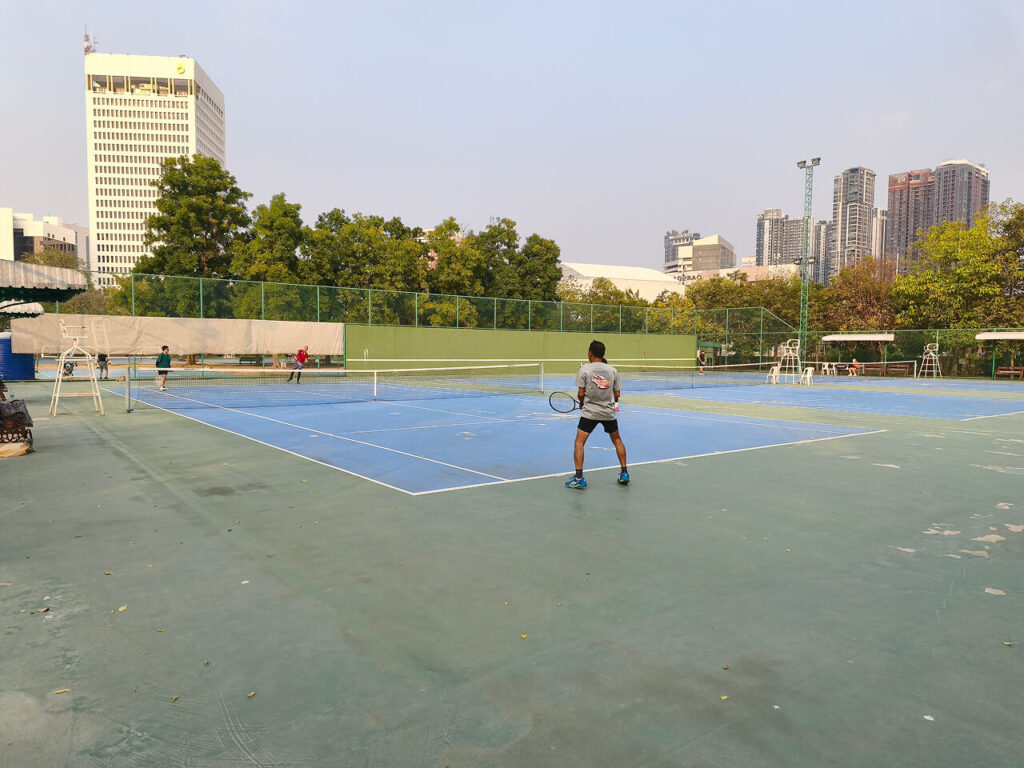 Tennis court at Rot Fai Park