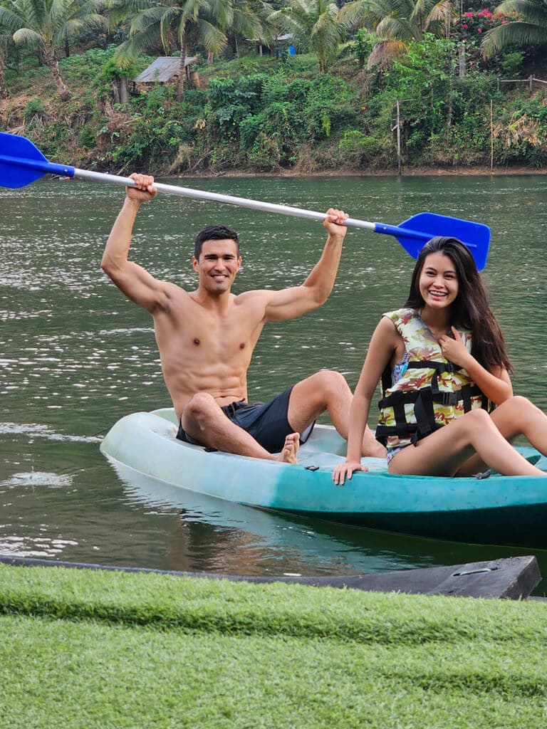 Kayaking on River Kwai in Kanchanaburi