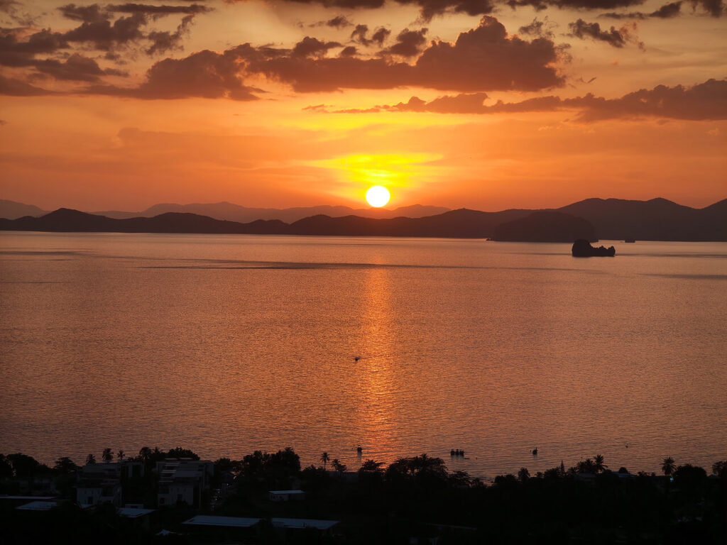 Sunset view at Dragon View Bar & Restaurant