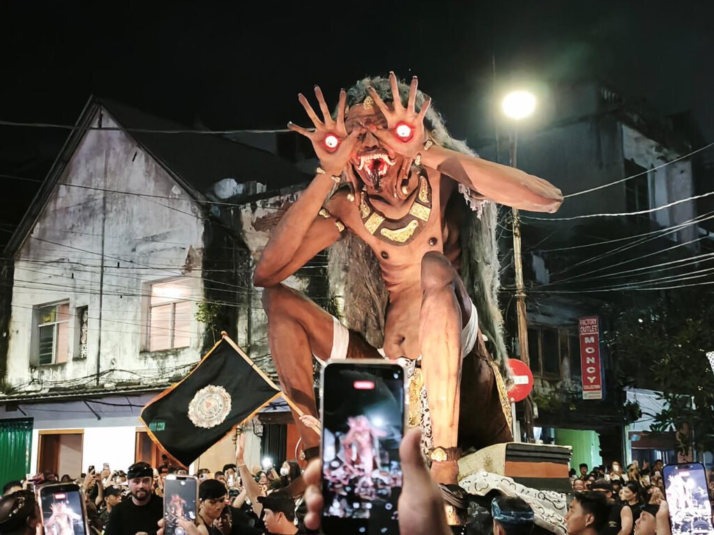 Ogoh-Ogoh dolls parade in Bali during Nyepi eve