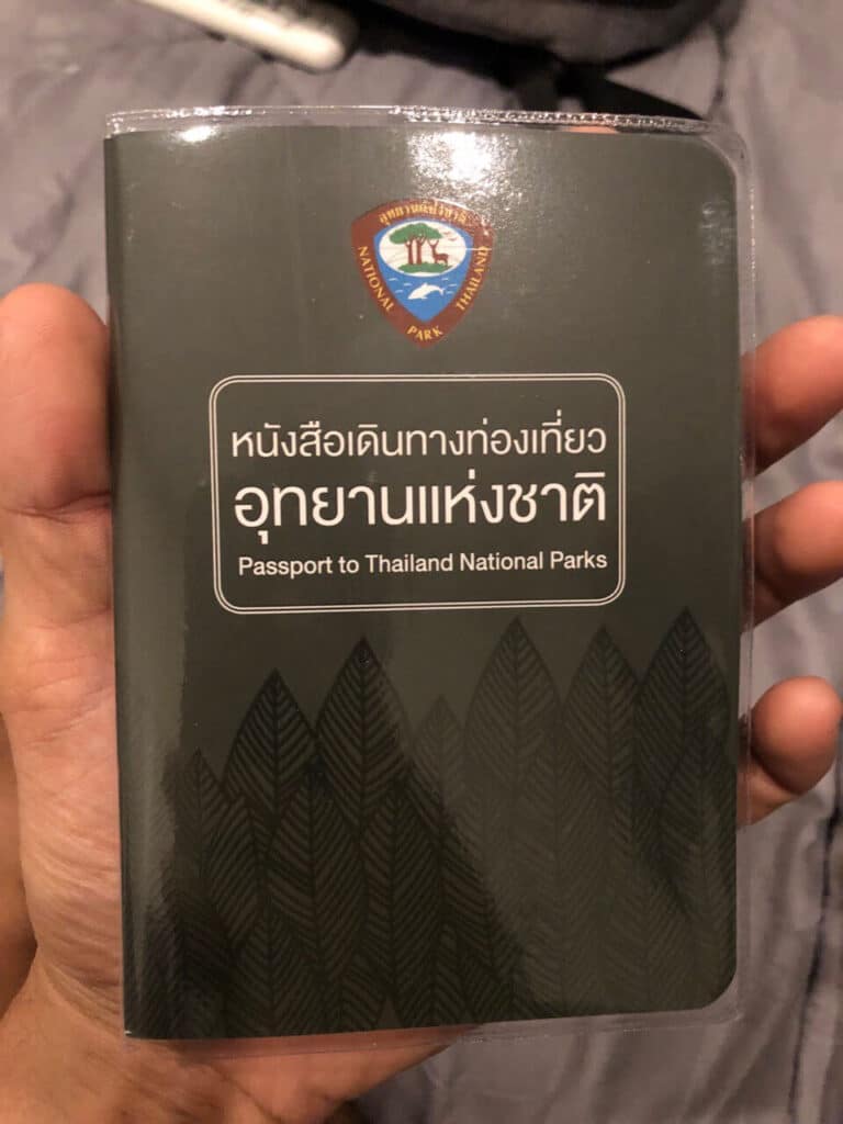 Passport of Thailand National Parks for collecting stamps