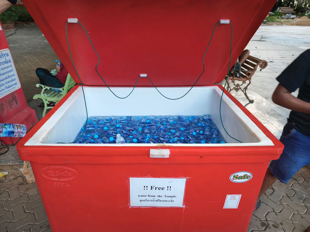 Free water at Tiger Cave Temple (Wat Tham Suea)