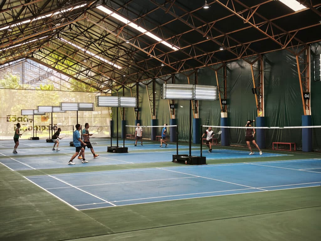 Badminton court in Benchakitti Park