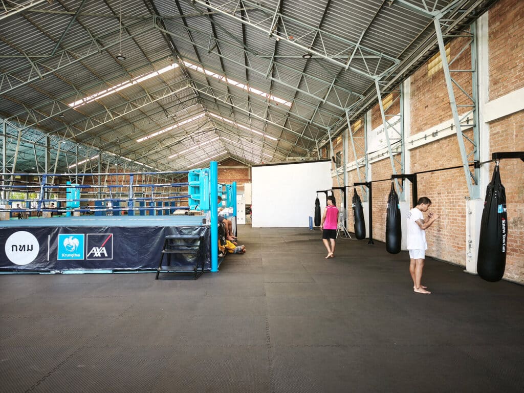 Muay Thai gym in Benchakitti Park