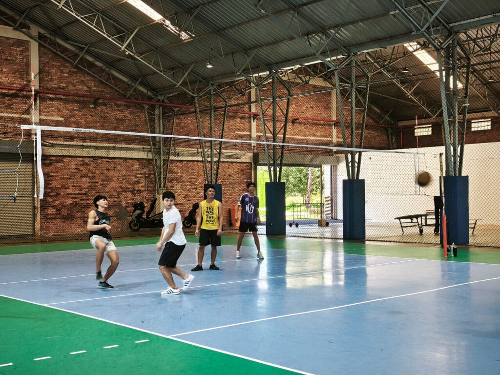Volleyball court in Benchakitti Park