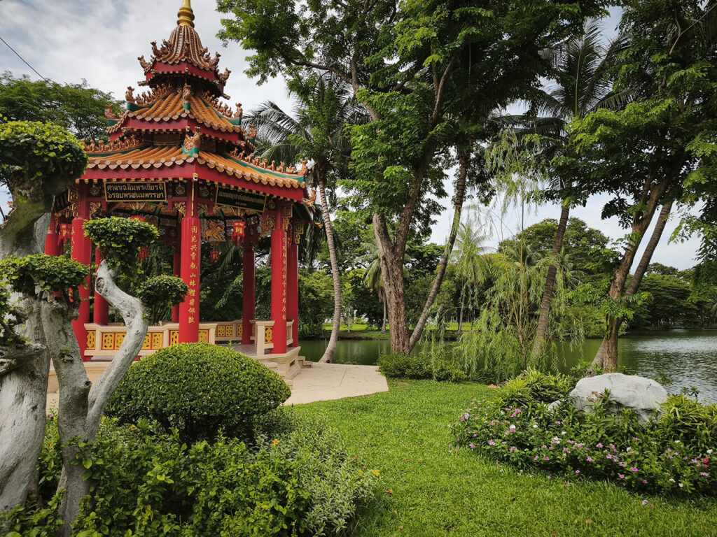 Chinese pavilion in Lumphini park