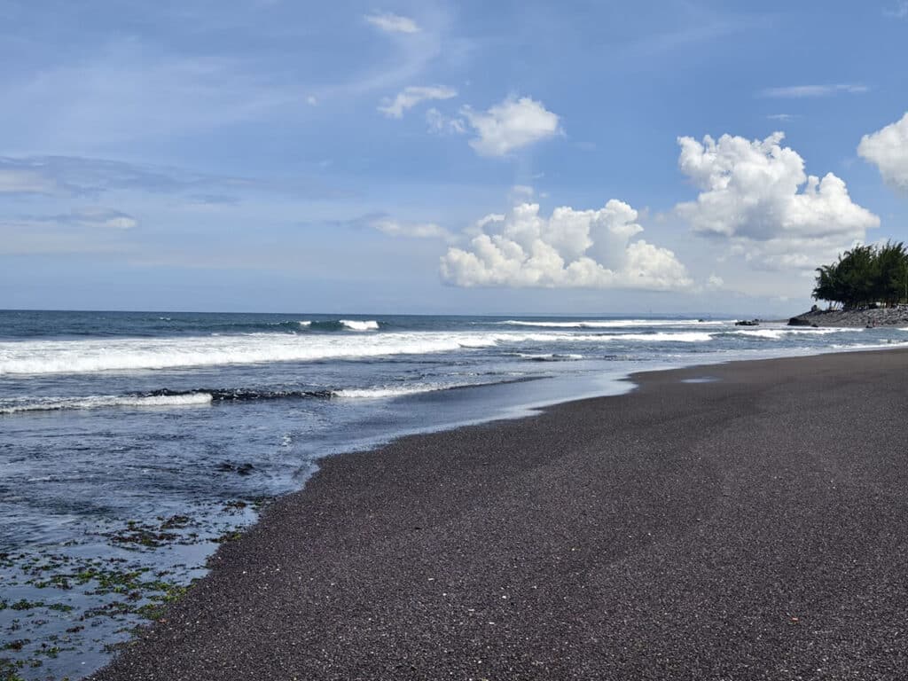 Masceti Black Sand Beach in Bali