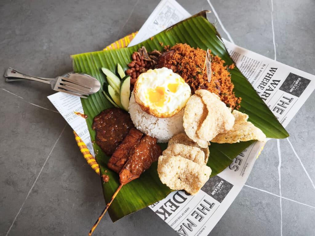 Nasi lemak is theNational dish of Malaysia
