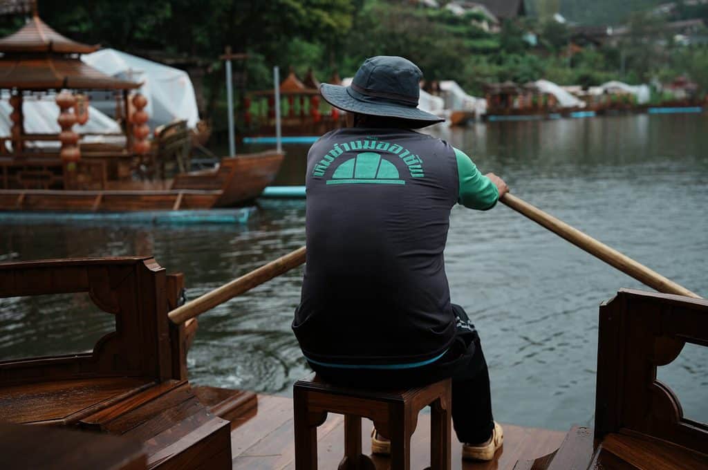 Boat ride on Ban Rak Thai Lake