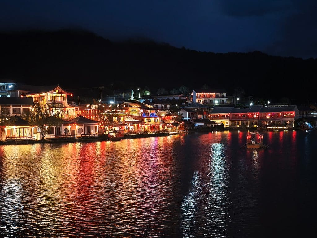 Ban Rak Thai in the evening