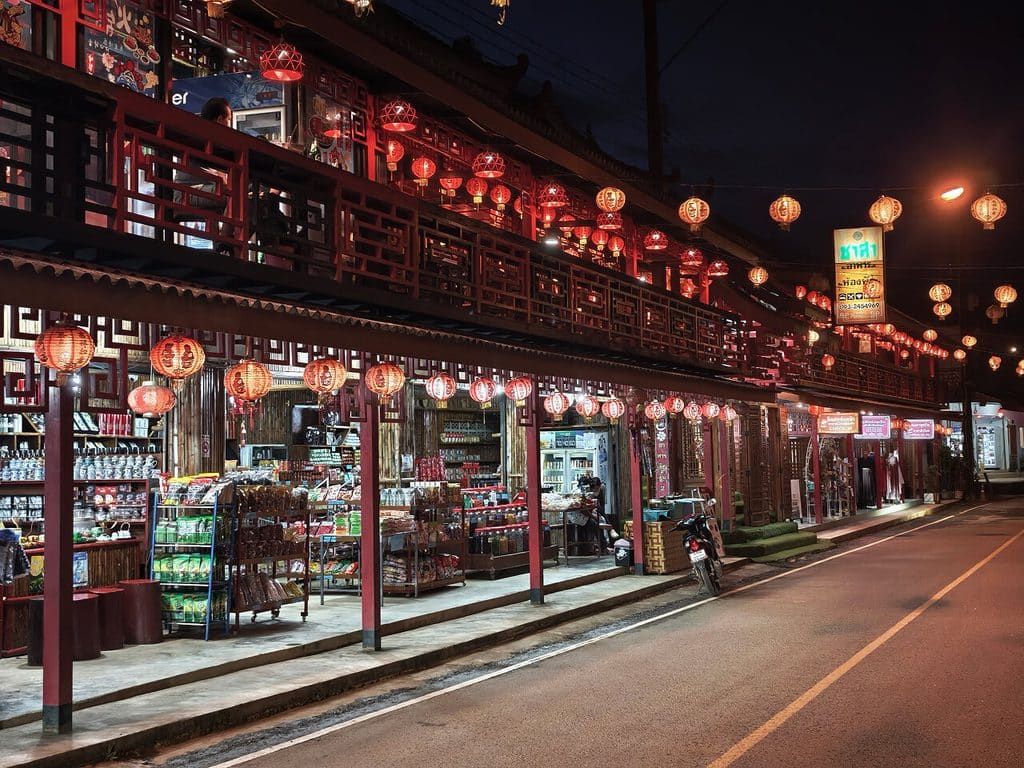 Ban Rak Thai in the evening