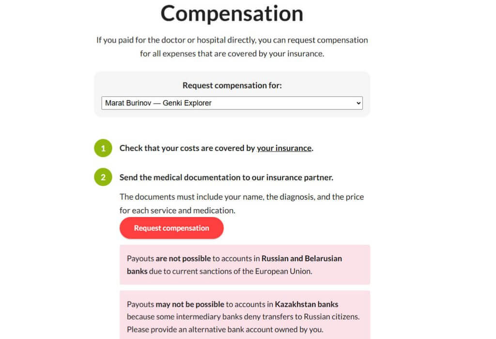 How to get compensated with Genki