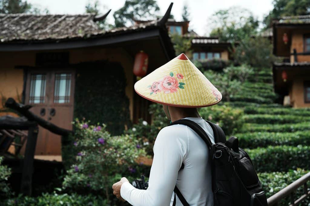 Tea plantation at Lee Wine Ruk Thai Resort in Ban Rak Thai